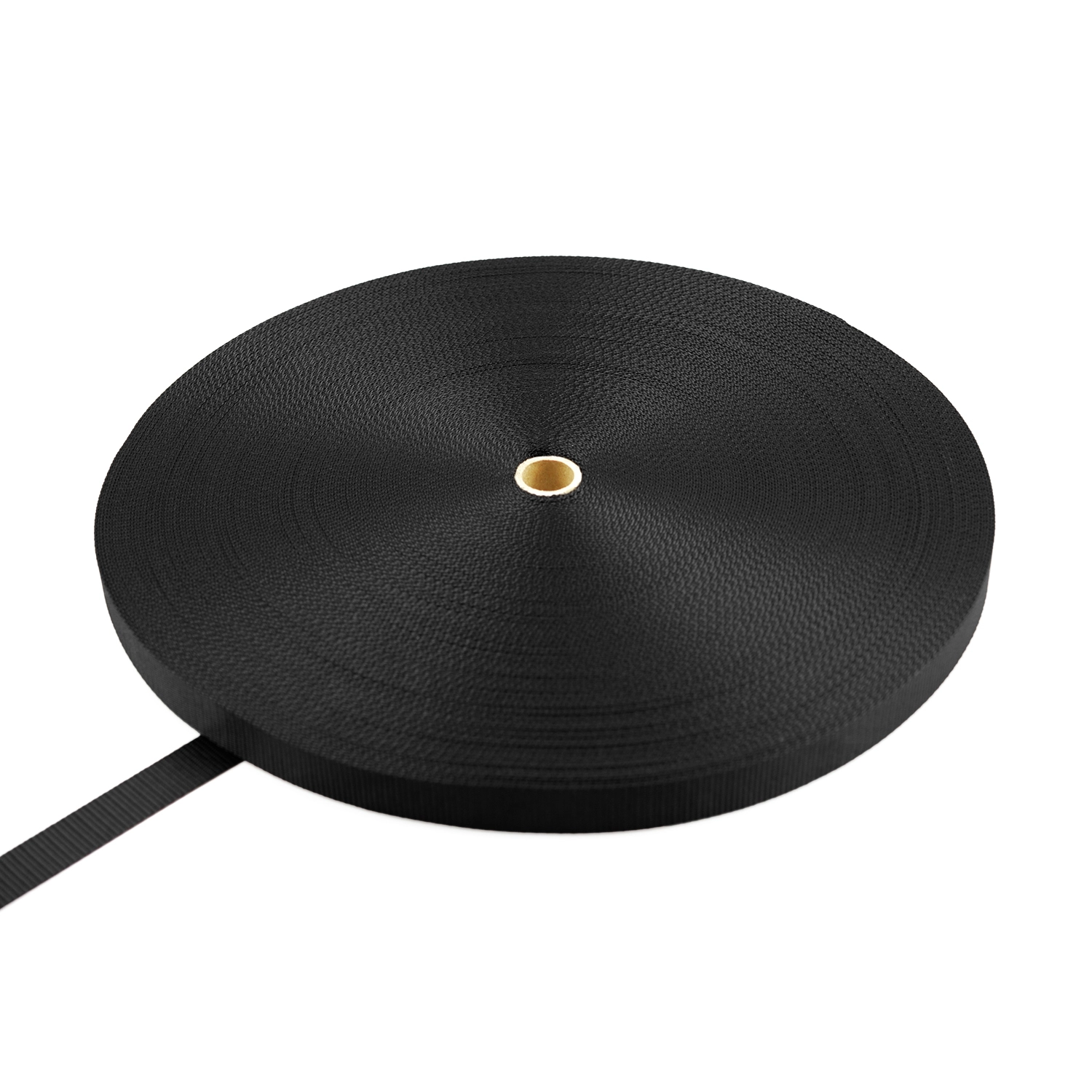 Sangle Polypropylène 25mm X 91 M - Noire, Robuste, Pour Camping, Randonnée, Emballage, Bricolage
