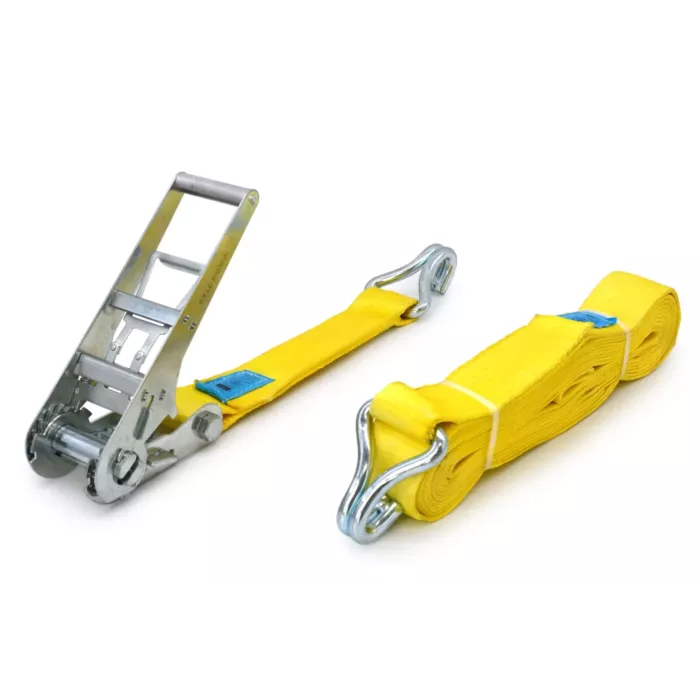 2 Sangles D'Arrimage 6m X 35mm - Cliquet Professionnel - Charge LC 2000kg - Pour Remorque, Moto, Bateau