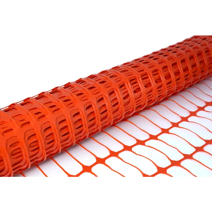 Maille De Signalisation Orange 1m X 50m - Barrière Chantier, Délimitation Et Sécurité Haute Visibilité