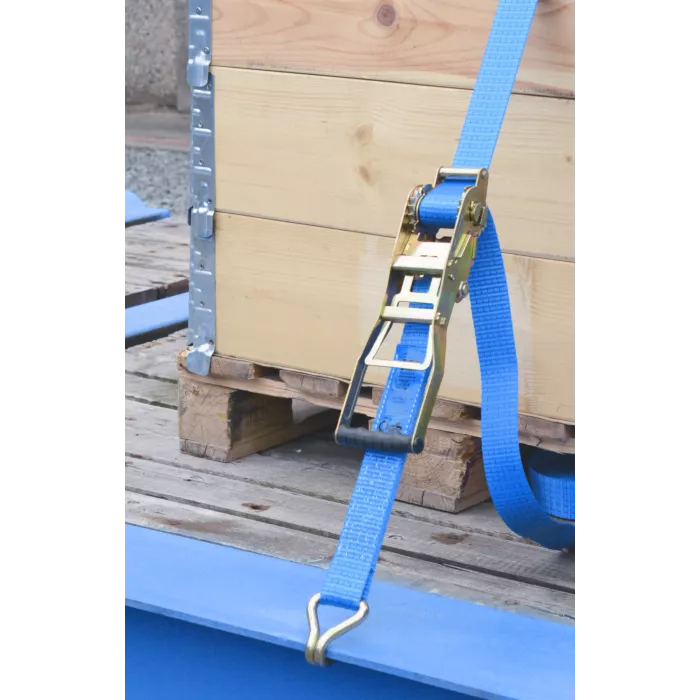 Extracteur De Palette Avec Sangle 5m - Pour Chariot élévateur - Traction Centrale 1 Tonne - Idéal Fourgon Et Camion