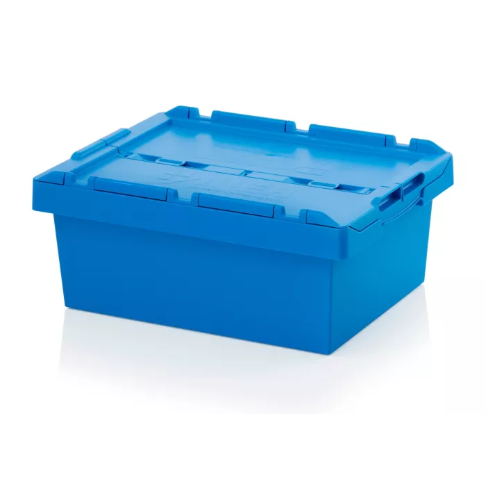 VENO Lot de 4 Boîtes de Rangement avec Couvercle et Poignées, Cube de VENO Lot de 4 Boîtes de Rangement avec Couvercle et Poignées, Cube de