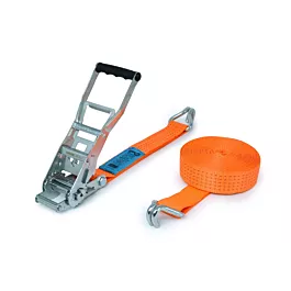 Sangle d'Arrimage 5T - 10M avec Cliquet et Crochets de Bord de Rive