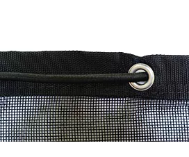 Tout - Filets & Bâches Filet micro-mailles pour bennes - PES+PVC - Noir - 3,5 x 7m