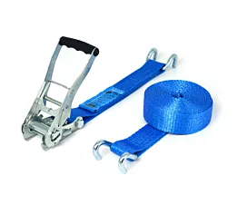 Tout - Sangles 50mm Sangle d’arrimage - 5T - 9m - 50mm - en 2 pièces - crochets ouverts - Bleu Tout - Sangles 50mm Sangle d’arrimage - 5T - 9m - 50mm - en 2 pièces - crochets ouverts - Bleu