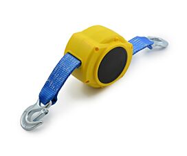 Tout - Sangles et accessoires 4T - 50mm - Sangle câble de remorquage - Enroulement automatique - 4,5m - Bleu