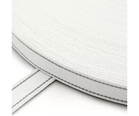 Sangle volet roulant, 22mm Sangle de volet roulant blanche avec 2 rayures grises - Coton - (largeur 22 mm) Sangle volet roulant, 22mm Sangle de volet roulant blanche avec 2 rayures grises - Coton - (largeur 22 mm)