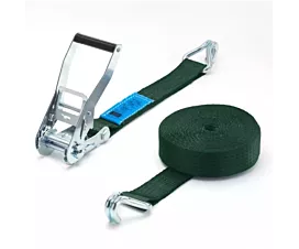 Tout - Sangles 50mm Sangle d’arrimage - 5T - 9m - 50mm - En 2 pièces - Crochets doigts serrés - Kaki Tout - Sangles 50mm Sangle d’arrimage - 5T - 9m - 50mm - En 2 pièces - Crochets doigts serrés - Kaki