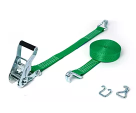 Tout - Sangles sur mesure Sangle d’arrimage - 2,5T - 35mm - en 2 pièces - Crochets doigts serrés/ouverts - Personnalisée Tout - Sangles sur mesure Sangle d’arrimage - 2,5T - 35mm - en 2 pièces - Crochets doigts serrés/ouverts - Personnalisée