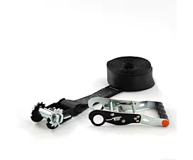 Tout - Sangles noires Sangle d’arrimage - 5T - 50mm - En 1 pièce - Tendeur démontable - Noir + Etiquette personnalisée Tout - Sangles noires Sangle d’arrimage - 5T - 50mm - En 1 pièce - Tendeur démontable - Noir + Etiquette personnalisée