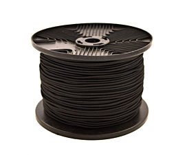Tout - Filets et bâches Câble élastique en rouleau (3mm) - 100m - noir