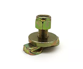 Lot De 10 Ferrure D'extrémité Double Pour Rail Airlin 800 DaN - Anneau De Fixation, Acier, Capacité 400 DaN Par Pièce