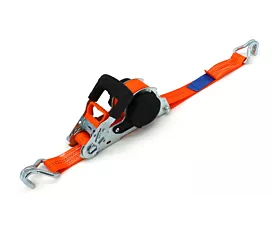 2,5T - Standard Sangle d’arrimage - 2T - 3m - 35mm - Crochets doigts serrés - Enroulement automatique et système d’auto-verrouillage - Orange 2,5T - Standard Sangle d’arrimage - 2T - 3m - 35mm - Crochets doigts serrés - Enroulement automatique et système d’auto-verrouillage - Orange