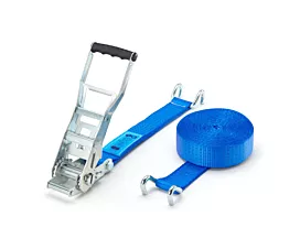 5T - Ergo Sangle d’arrimage - ERGO 5T - 9m - 50mm - en 2 pièces avec crochets ouverts - Bleu