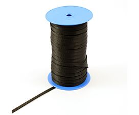 Tout - Black Webbing Bande en polypropylène - 200 kg - 10 mm - noir
