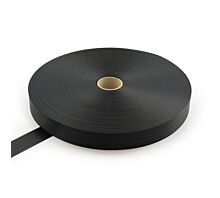 Tout - Black Webbing Sangle ceinture - 1850kg - 40mm - en rouleau - Noir