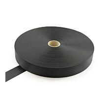 Tout - Black Webbing Sangle ceinture - 2200kg - 48mm - en rouleau - Noir