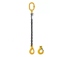 Elingues à chaîne 1 brin G8 Chaîne de levage - 6mm - 1 brin - Sans raccourcisseur - G8 - Crochet au choix