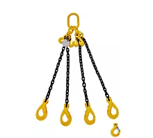 Tout - Chaînes de levage Chaîne de levage - 11,1t - 13mm - 4 brins - Raccourcisseurs - G8 - Crochets au choix