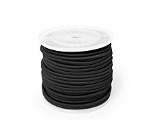 Câble élastique - 10mm Câble élastique en rouleau (10mm) - 80m - Noir - Standard