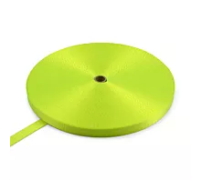 Polyester 20mm Sangle polyester 20mm - 1000kg - 100m - Rouleau - Jaune fluo