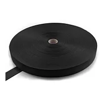 Tout - Black Webbing Bande en polypropylène - 1000kg - 50mm - 100m en rouleau -  noir