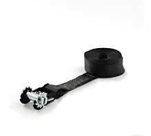 Crochets standard 5T - 50mm - en une pièce - seulement avec base du tendeur - Noir + étiquette personnalisée