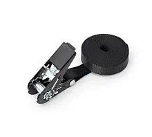 Tout - Sangles sur mesure 150kg - 20mm - en une pièce - Tendeur à cliquet 'mini' - Noir