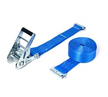 Rails universels + Accessoires 2T - 3,5m - 50mm - en 2 pièces avec attaches à poussoir - Bleu