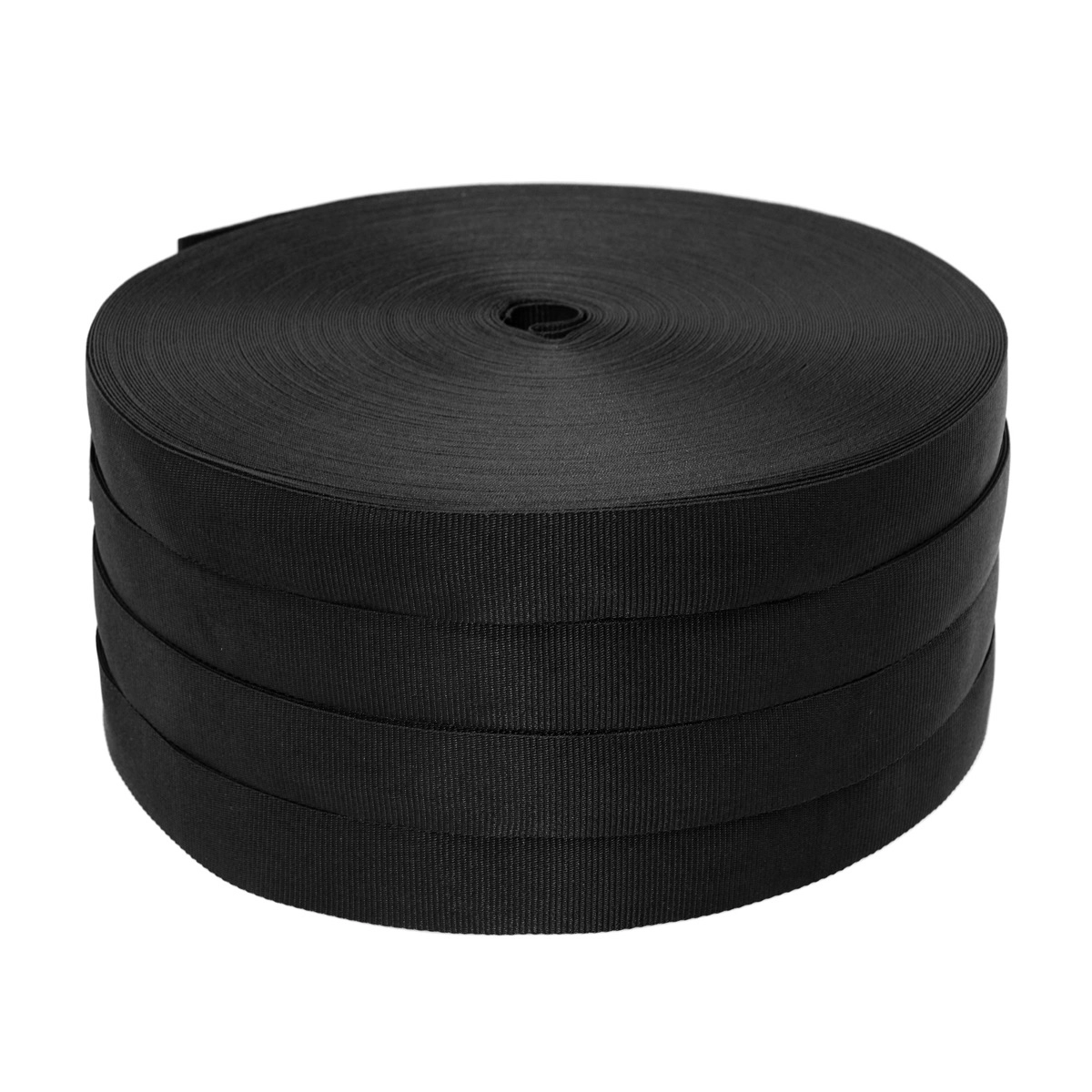 Sangle En Polypropylène Noire - 20mm X 1.6mm - Rouleau De 50 Mètres