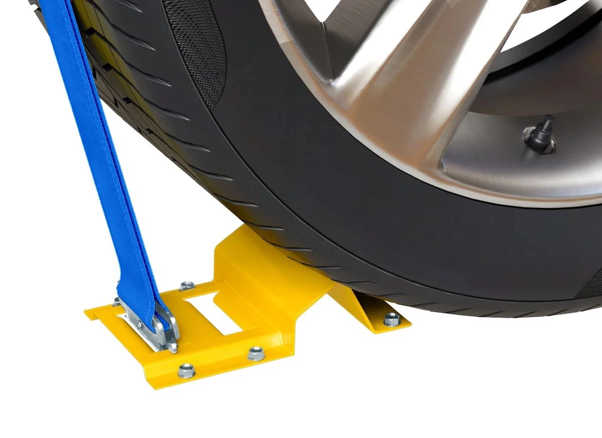 Cale De Roue LOKHEN E53 Avec Support - Hauteur 225 Mm, Pour Camions Et Remorques